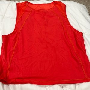 Lululemon Sculpt Tank Cropped Carnation Red